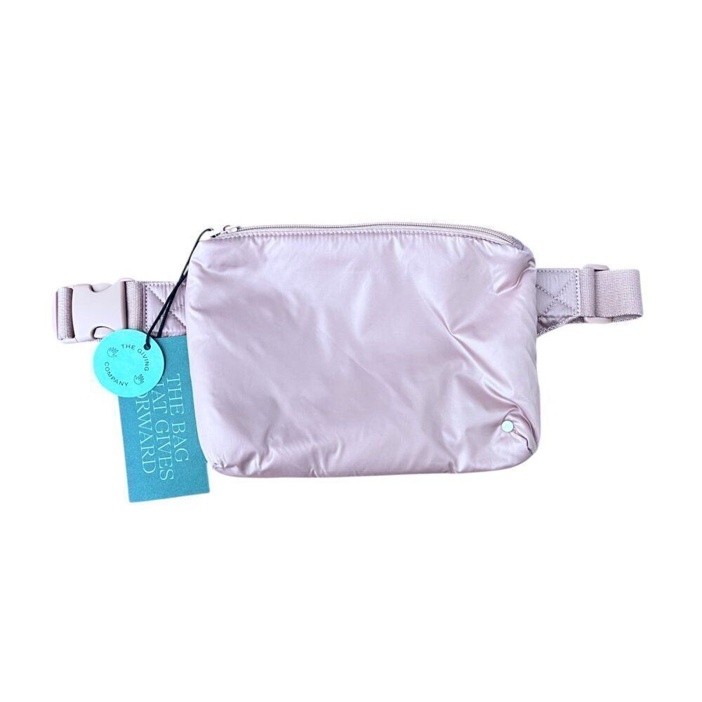 NWT! STATE Bags Shimmer Pink Lorimer Fanny Pack Belt Bag in Latte
